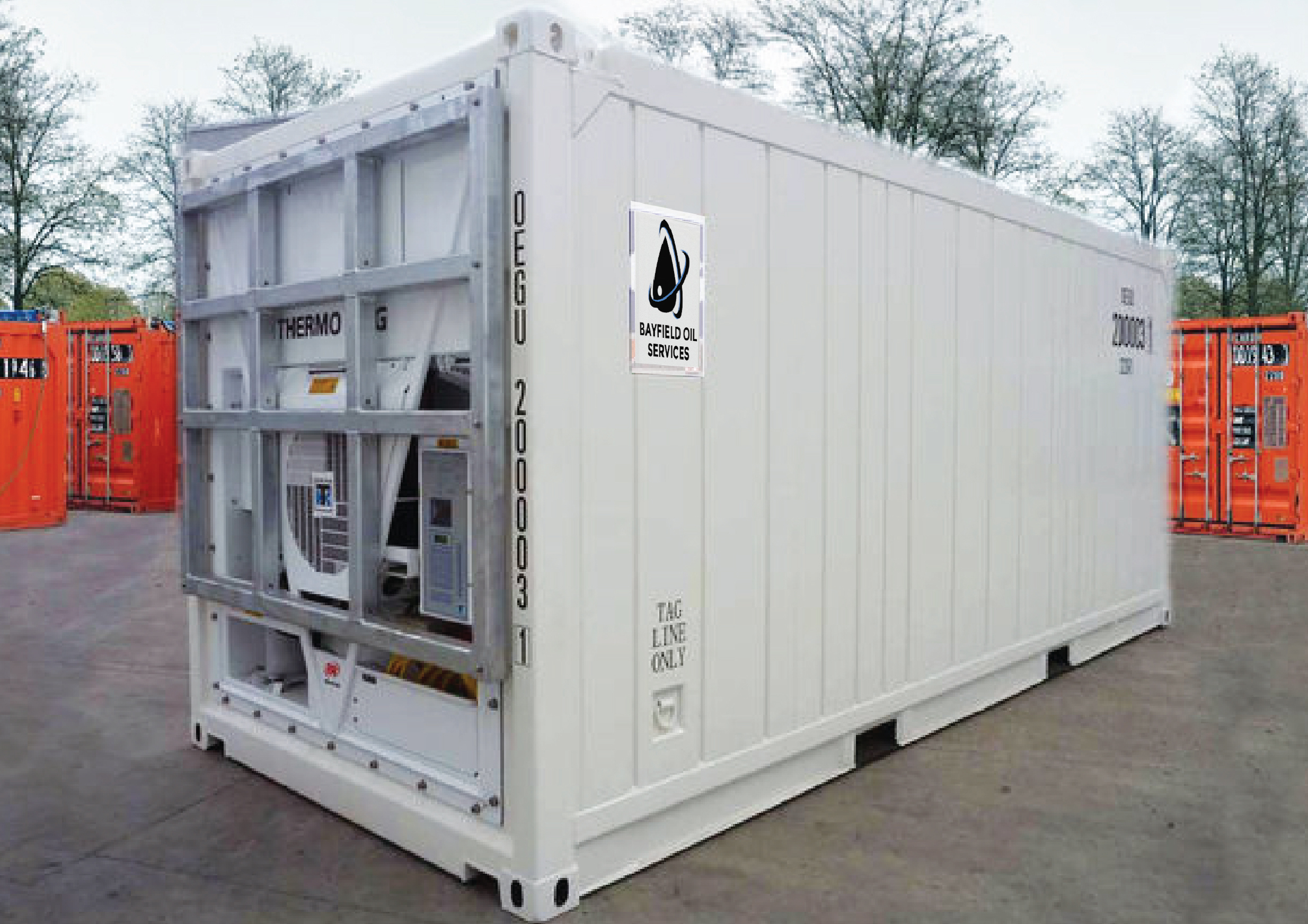 8.2ft x 10ft High Cube Refrigeration Container